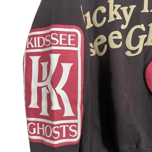 Lucky Me I See Ghosts Camp Flog Gnaw NOV 11 Gray Hooded Sweatshirt - Picture 3 of 6